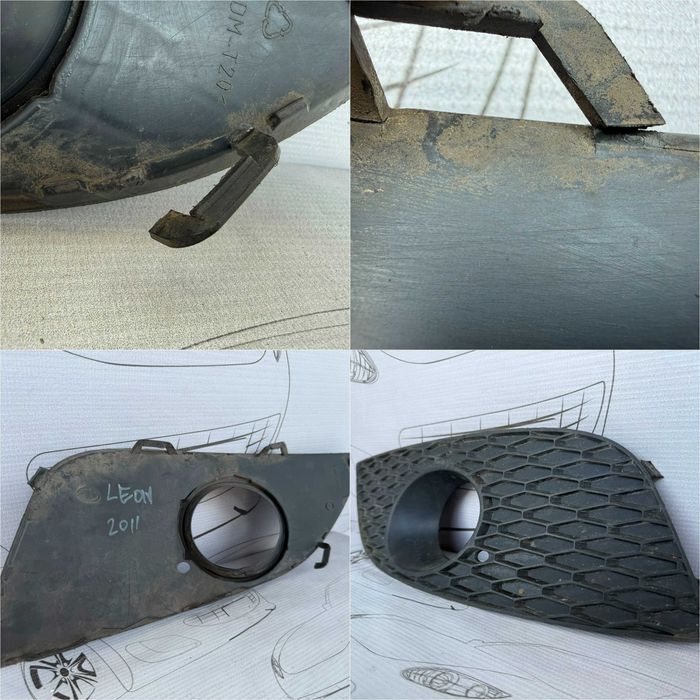 Grila Proiector Dreapta Fata Seat Leon 2 Facelift Cod OEM 1P0853666E (5C2)