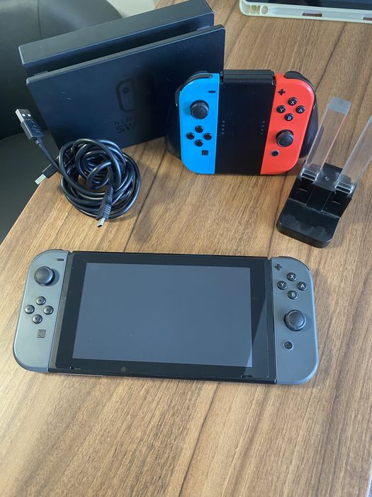 Nintendo Switch 1, 32 GB, Micro SD 128 GB, Black, Foarte bun, Cod produs: 2364