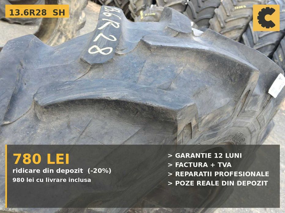 Cauciucuri 13.6R28 340/85R28 Pirelli Anvelope Tractor SH REDUS Livrare