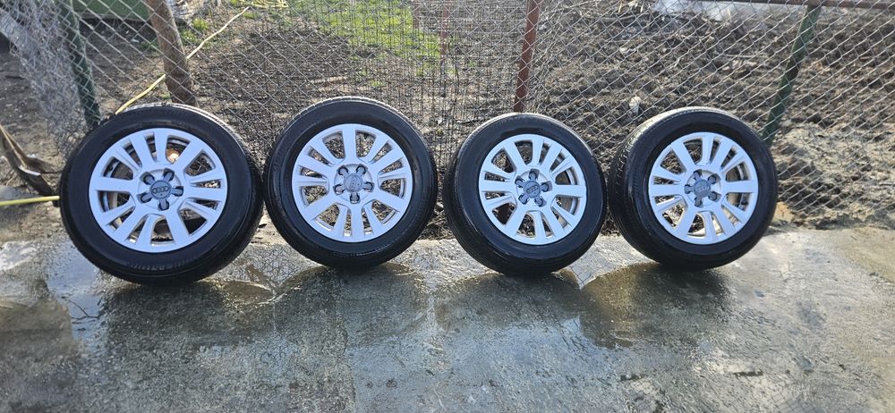 Vând jante audi R16 cu anvelope de vara
