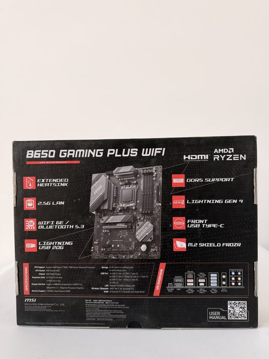 MSI B650 GAMING Plus WiFi DDR5 Amd Ryzen 9000 desktop ready - sigilata
