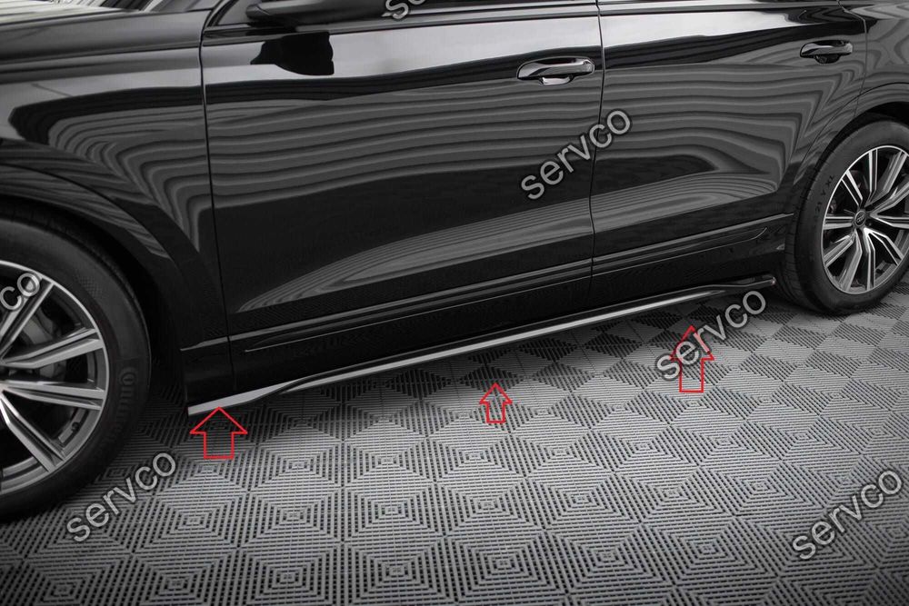 Pachet Set Splitter Exterior Lip Prelungiri Body kit tuning Audi SQ8 Q8 S-Line Mk1 Facelift 2023- v7 - Maxton Design
