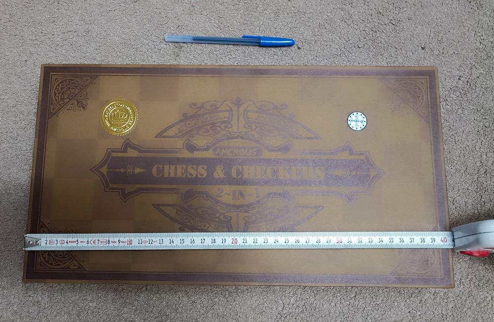 Шахматы+Шашки Магнитные Деревянные 40×22см