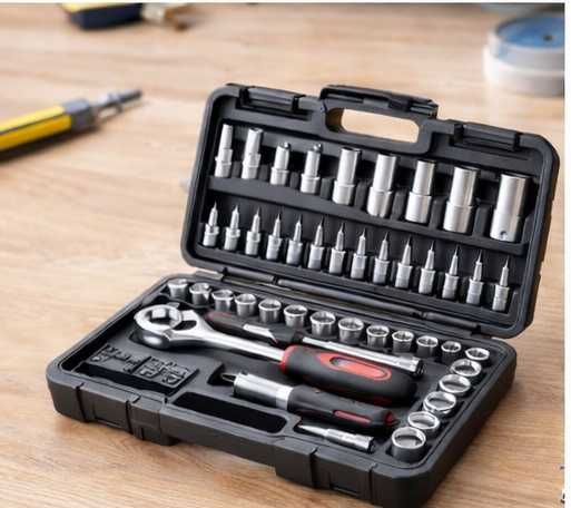 Комплект инструменти 46 части – практичен за дома и ежедневни ремонти