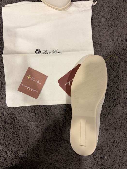 Loro piana summer walks кремаво бели