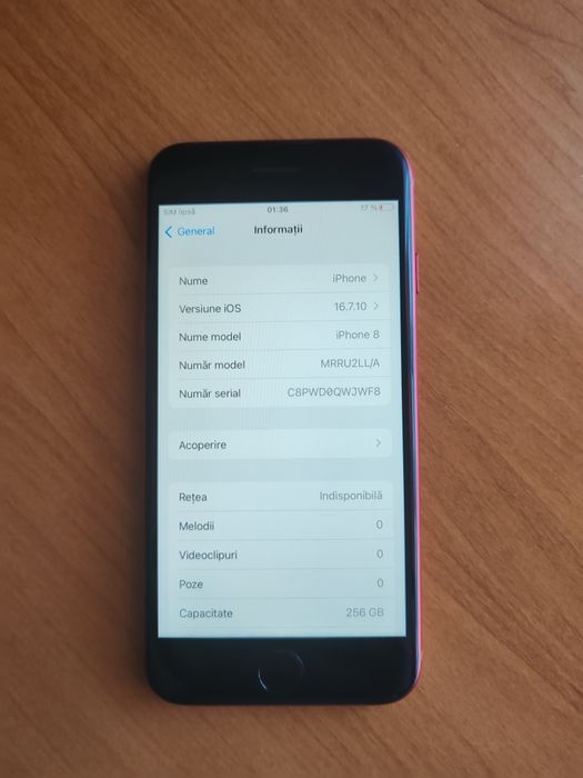 IPhone 8 rosu 256gb