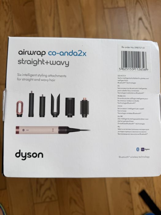 Dyson Airwrap Co-anda2x Straight+Wavy Nou Sigilat Ceramic Pink
