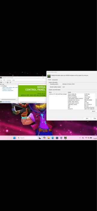 Laptop Gaming MSI GF63,16gb ram, 144Hz, GTX1650, ssd