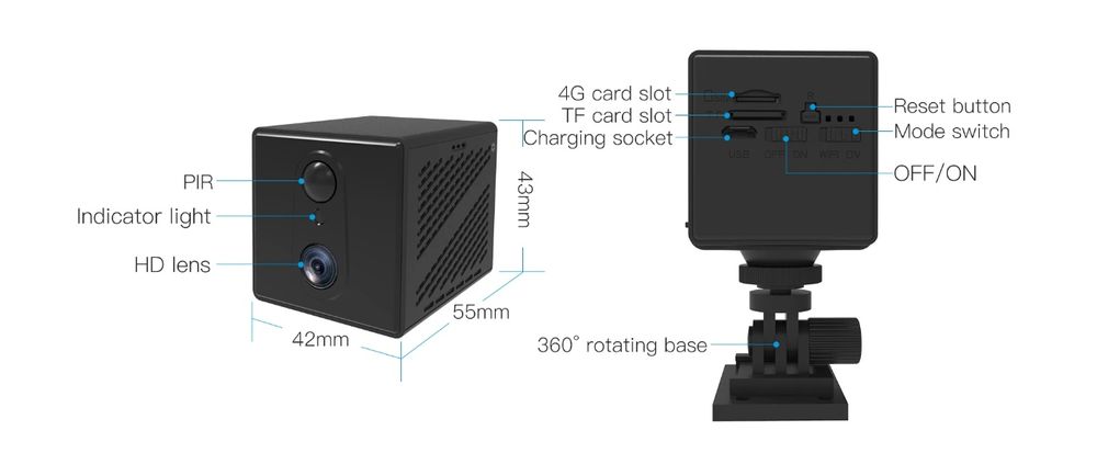 Мини камеры WIFI и 4G