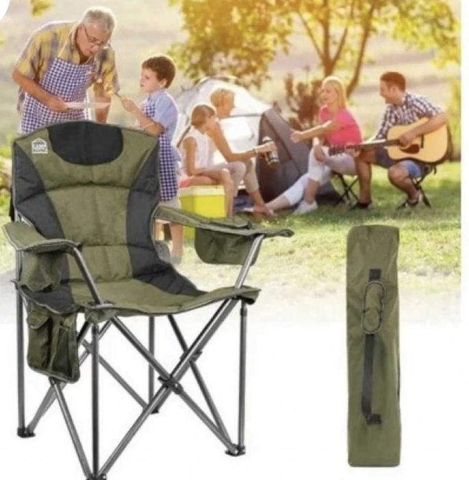 Стол Рибарски Къмпинг Плаж сгъваем с калъф много здрав Луксозен