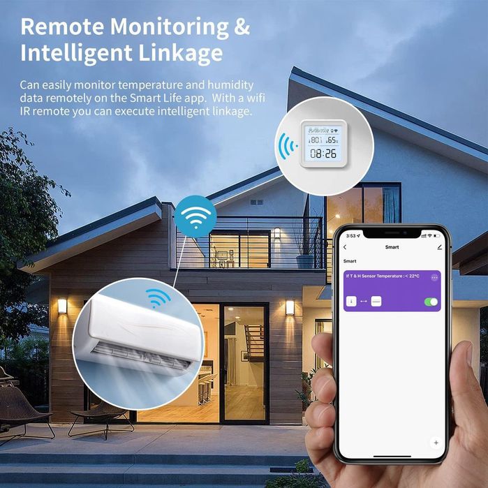Termometru hidrometru wireless smart app
