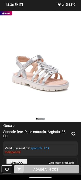 Vand sandalute Geox Respira