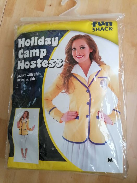 Costum Halloween femei Holiday Camp, costum retro anii 80, costum dress dama 80s, outfit petrecere tematica, costum carnaval femei, produs nou