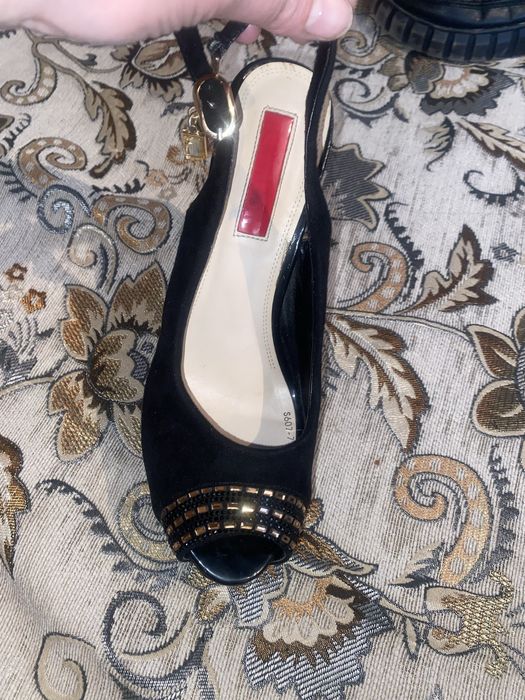 Замшевые туфли натуралка