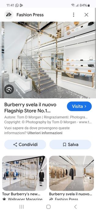 Mozaic faianta Burberry