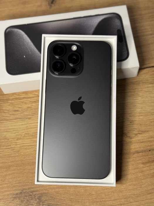 iPhone 15 Pro Max 512 GB Black Titanium 95% impecabil full box + husa