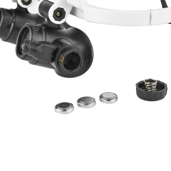 Диоптрични очила Лупи за глава с LED осветление и увеличение 8x-23x