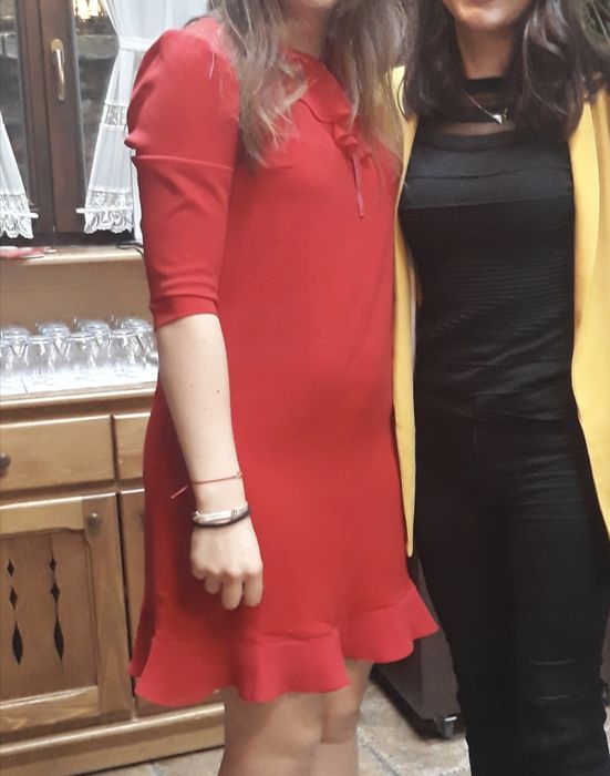 Rochie roșie croi A