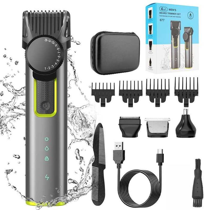 Aparat de tuns multifuncțional, cu accesorii si geanta de depozitare