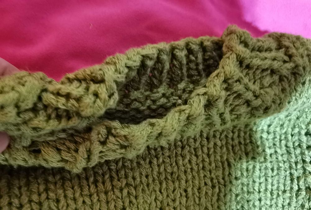 Детски ръчно плетен пуловер за 2-3г дете