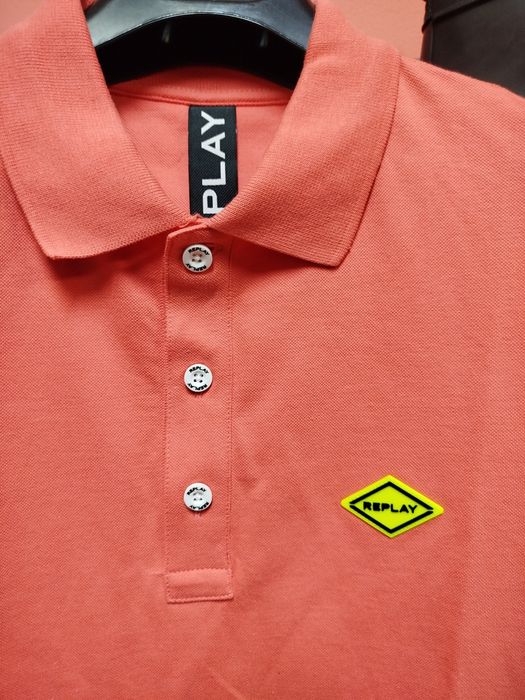 Оригинална тениска с яка Replay M 3 вида мъжка реплей