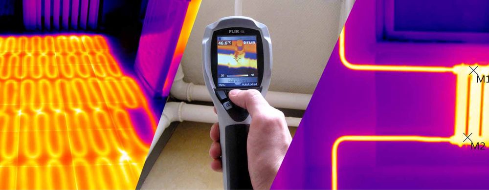 Тепловизермен тексеру, обследование тепловизором