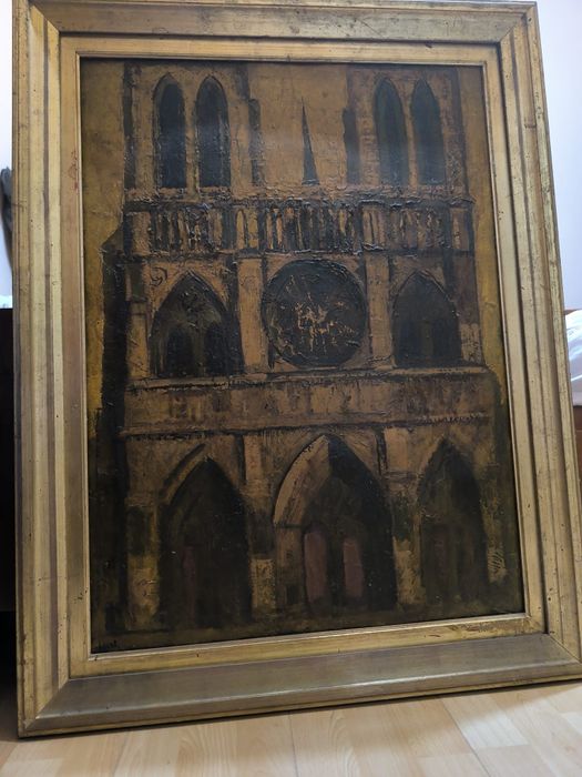 Tablou Notre Dame Paris pictat în ulei