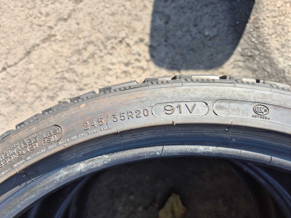2 Anvelope de IARNA - 245/35/20 91V - Michelin - CA NOI - DOT 2014 !