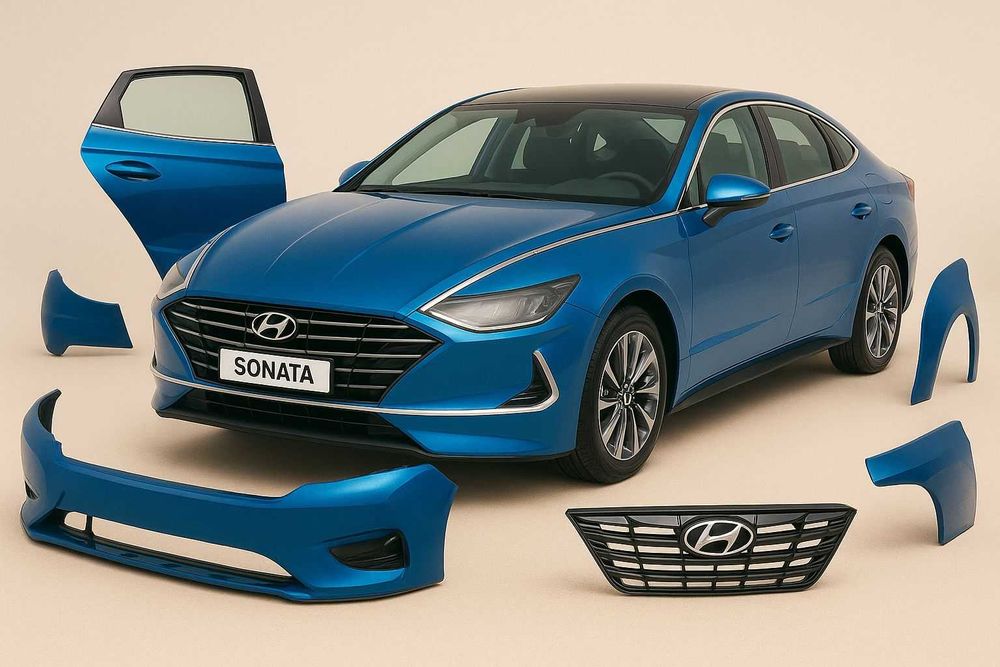 Капот крыло решетка радиатор двери Hyundai Sonata8  66400L1000