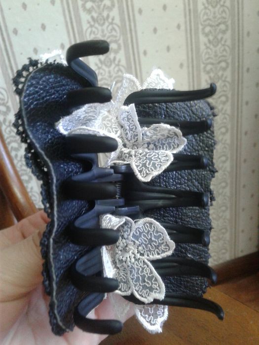 заколка краб, ручная работа