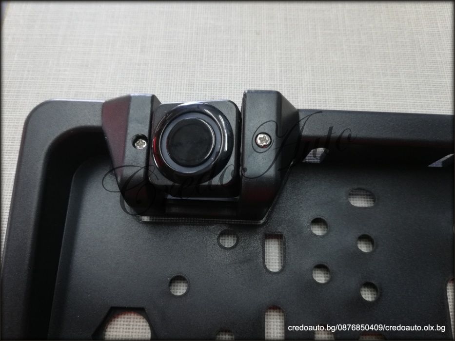 Промо!3в1 Рамка за Номер+Парктроник+Камера с широк ъгъл 170 градуса!