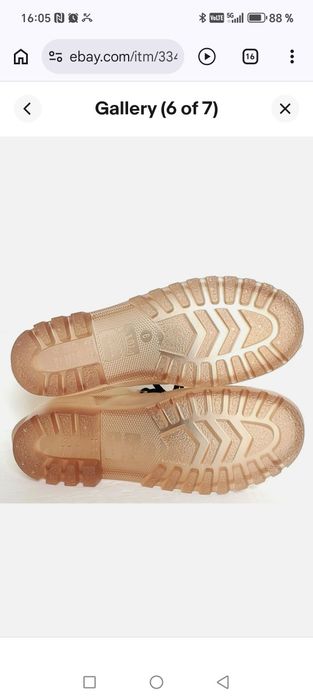 Cizme botine ploaie transparente 40
