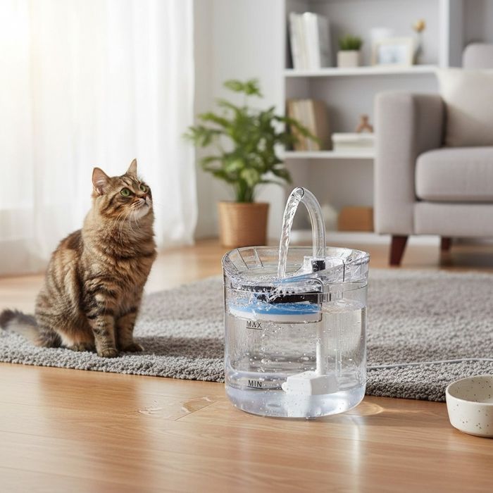 Автоматичен електрически фонтан за животни