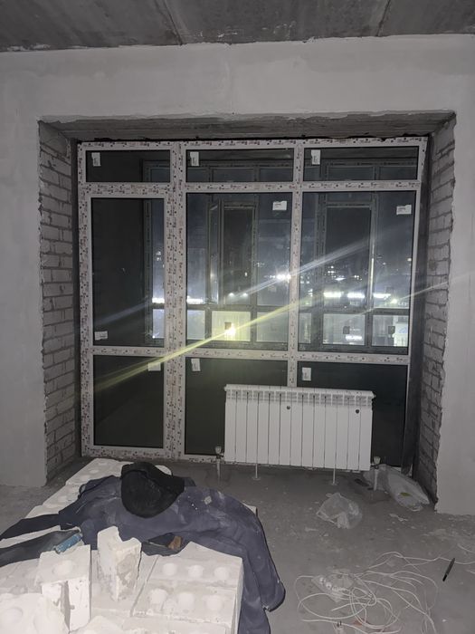 Витражные пластиковые окна, 2 штуки