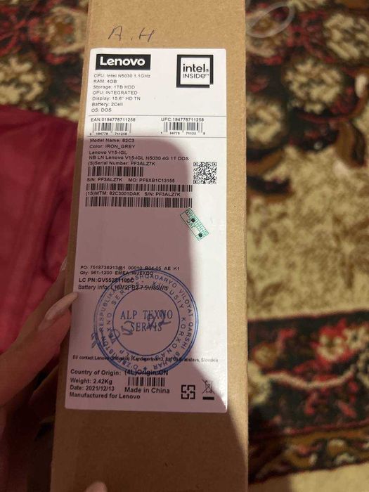 продаю комп модель Lenovo 82C3 Iron-Grey