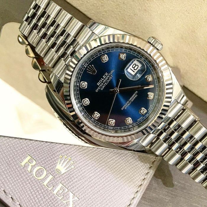 Ceas de lux rolex datejust blue dial 41,mm