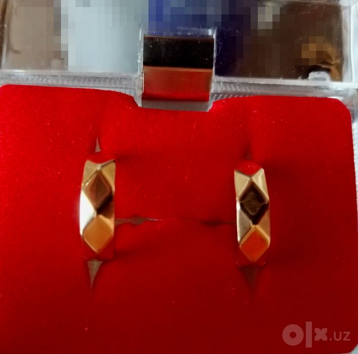 Золотые серьги Конго