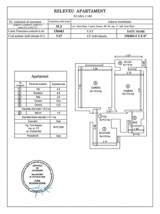 Vanzare apartament satu mare