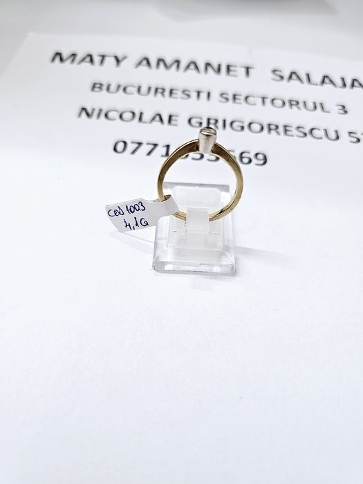 Vand inel dama din aur 14 k 4.1 g cod 1003