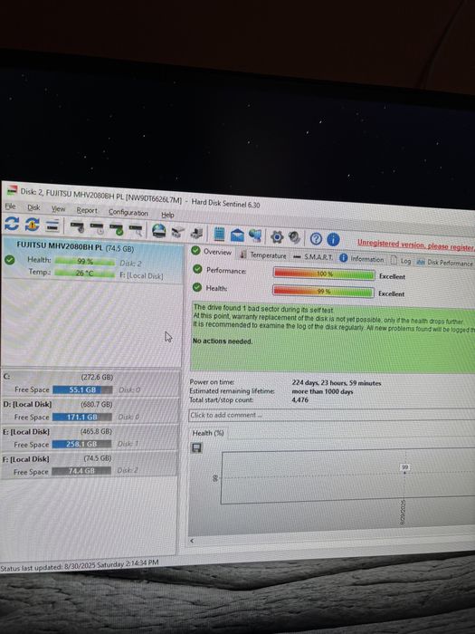 Hard Disk Samsung 500GB si Fujitsu 80GB