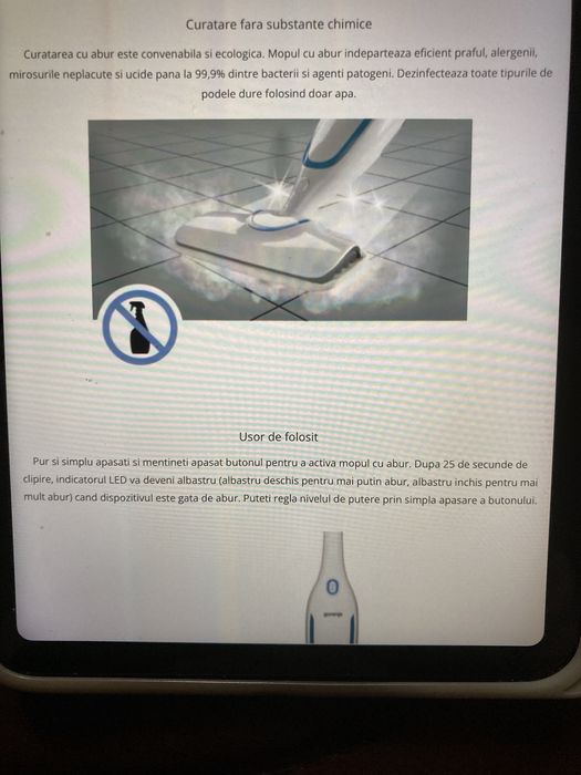 Vand Mop cu abur,Gorenje nou