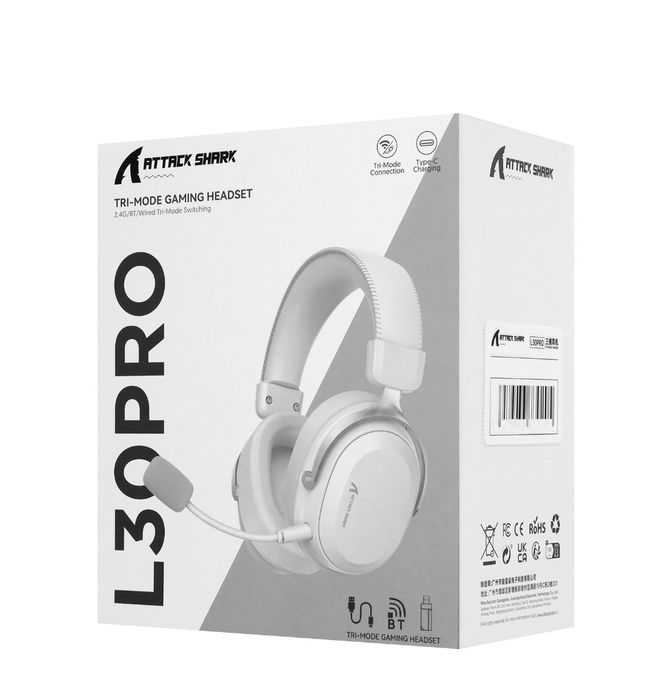 Беспроводные наушники Attack Shark L30 PRO Black