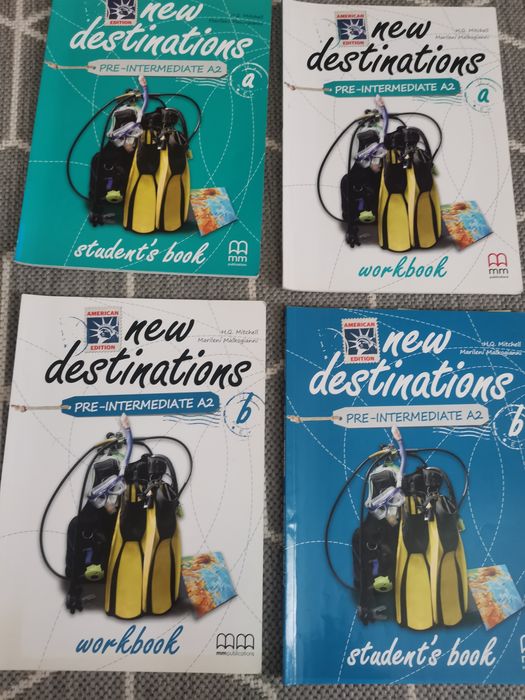 New Destinations A2, B1. учебници и учебни тетрадки