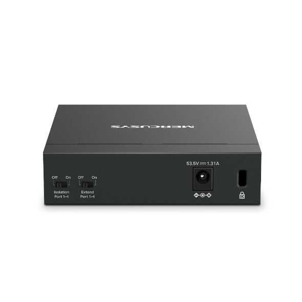 5 портовый гигабитный коммутатор с 4 порта PoE+ Mercusys MS105GP