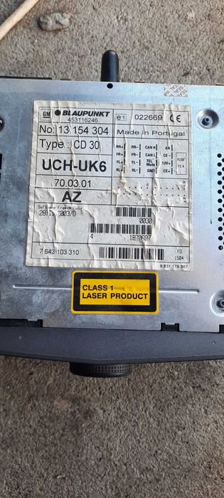 Radio cd opel blaupunkt