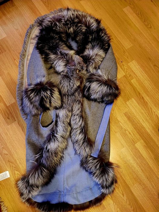 Palton alpaka din blana naturala