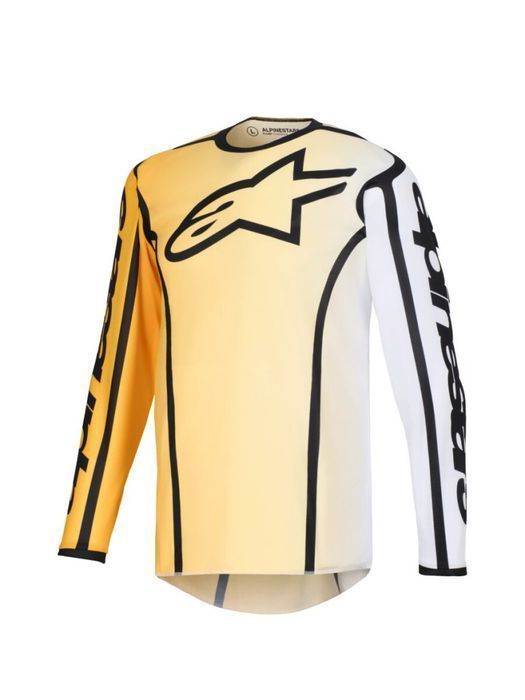 Tricou Cross Alpinestars Fluid Apex galben/negru