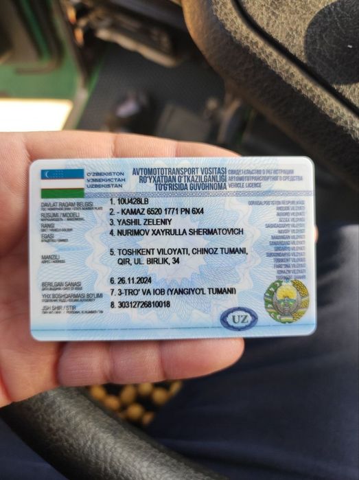 Srochnoy sotiladi Yevro Kamaz 6520 zavod gaz 2021-yil