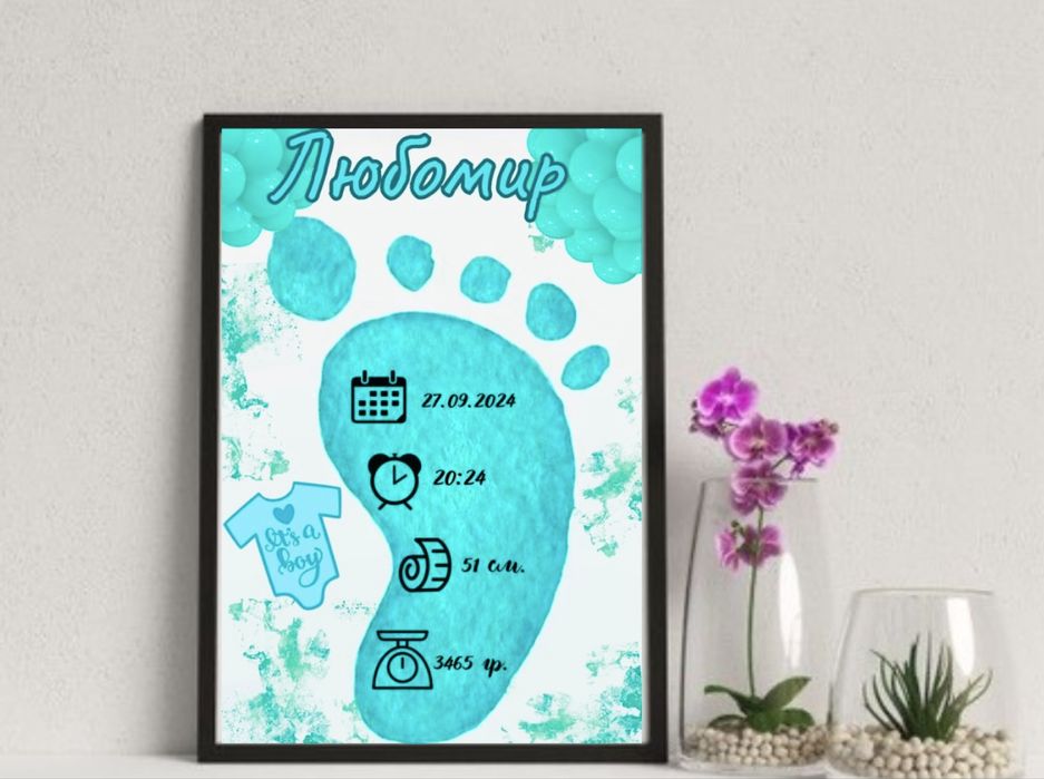 Бебешка визитна картичка