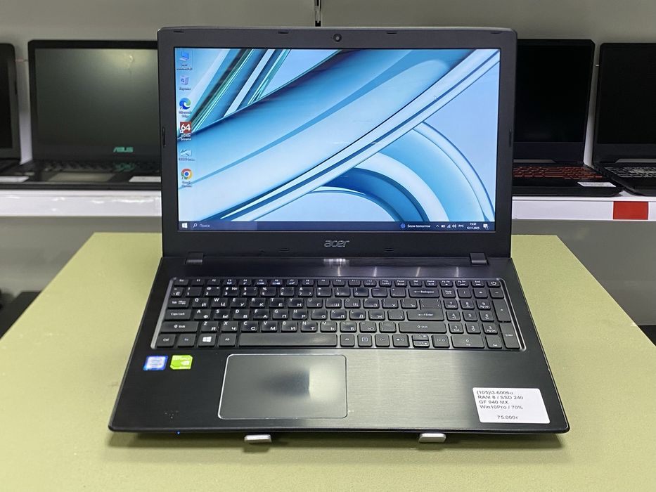 Быстрый ноутбук Acer i3-6006U / 8GB / SSD 240GB / GF 940MX /70%